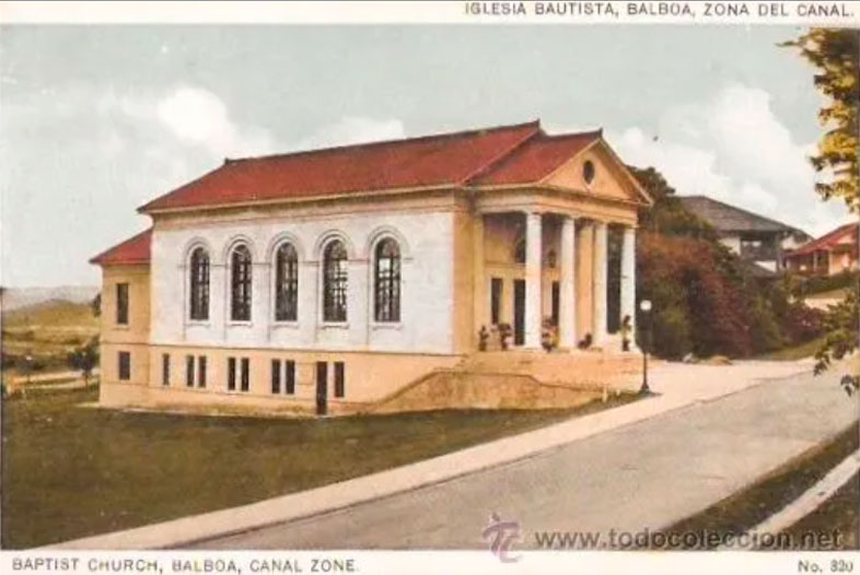 Iglesia Bautista, Balboa, Zona del Canal Postal Histórica